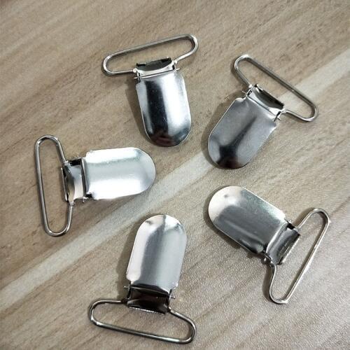 Free shipping Lead Free Metal Suspender Paci Pacifier Clips Ribbon Craft Sewing Tool 100pcs / lot