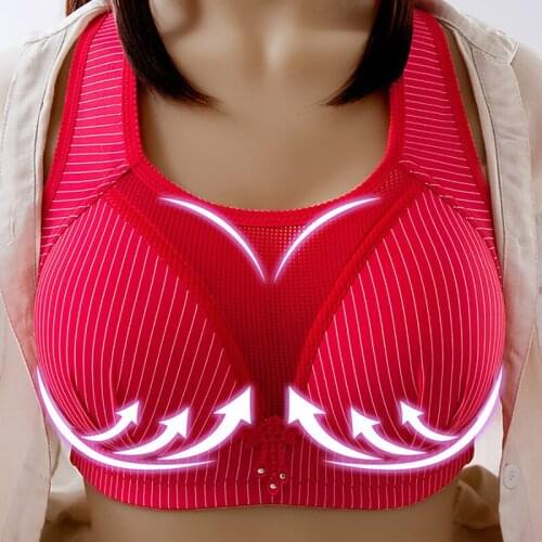 Full cup bra showing small underwear summer ultra-thin bra adjustable cotton large size breathable bra gathered