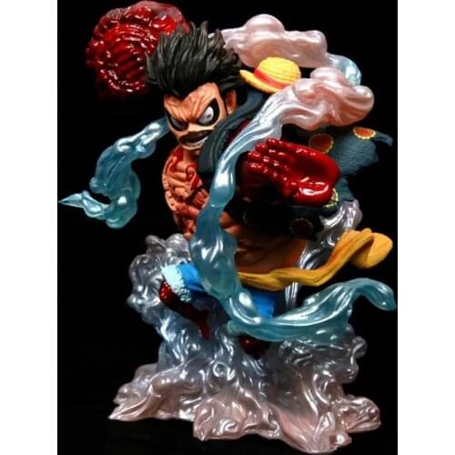 One Piece Figure Anime LG 258 Gear Fourth Monkey D Luffy Figma 15CM ABS Model Desktop Collection Toys For Kid Gift Oversized