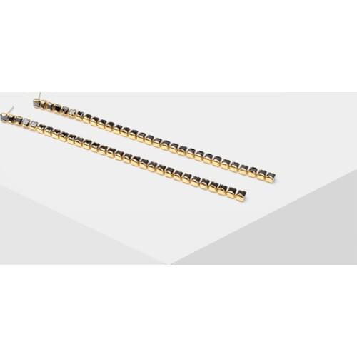 Amorita boutique color geometric chain earrings