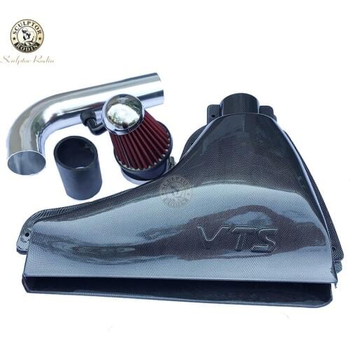 Car Parts Car High Flow Air Inlet Systems Intake Box Air Filter FOR Peugeot 306 VTS 106 206 False Carbon Fiber Style