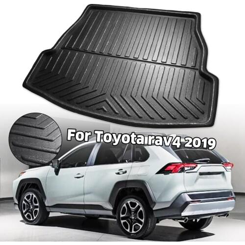 Car Rear Trunk Cargo Liner Boot Tray Cover Matt Mat Floor Carpet Kick Pad For Toyota RAV4 2019 2020 XA50