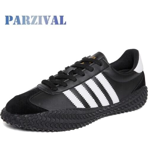 PARZIVAL Men Casual Shoes 2020 New Spring Autumn Sneakers For Men Fashion PU Leather Breathable Vulcanized Shoes Zapatos Hombre