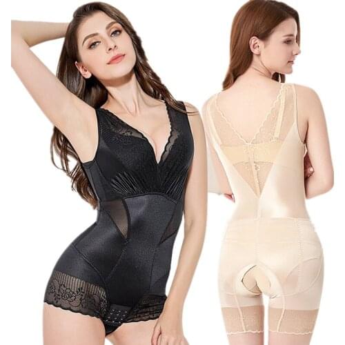 Lace Jumpsuit Postpartum Abdomen Waist Leg Hip Body Underwear Waist Trainer Body Shaper Bustier Corset