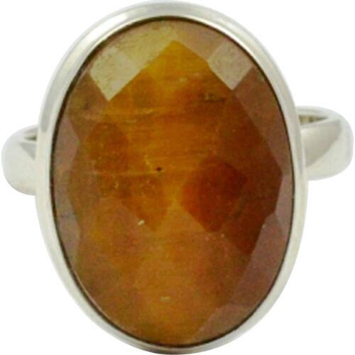 Lovegem Genuine Tiger Eye 925 Sterling Silver,Size :6.75, AR3403