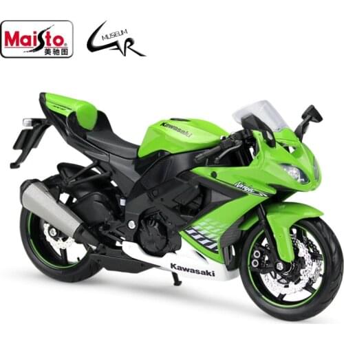 Maisto 1:12 Kawasaki Ninja ZX-10R 2010 Metal Diecast Scale Model Motorcycle Kit Display Collections Gift Toy