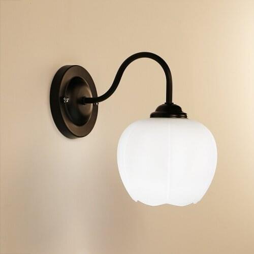 Nordic Glass Wall Lamp Sconces for Living Room Bedroom Mirror Lights Led Light Fixtures European American Modern Loft Home Decor