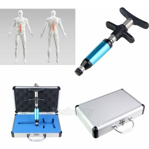 New Chiropractic Adjustable Gun Spine 6 Levels Manual Chiropractic Adjusting Stainless Teel Tool Home Use Body Physical Massage