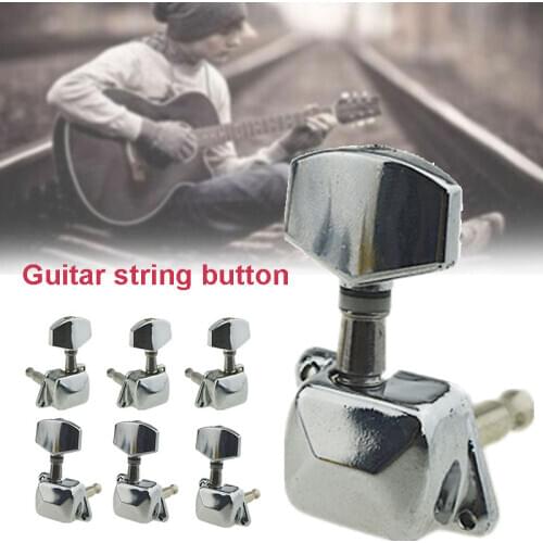 Professional Semi Guitar Tuning Peg Keys Tuners Machine Heads Electric Guitar Parts Silver Tuning Keys Classic Guitar Button New