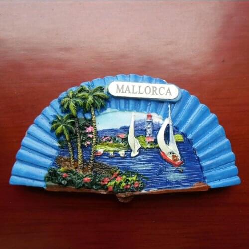 QIQIPP Europe and Spain travel commemorative refrigerator stickers Mallorca travel