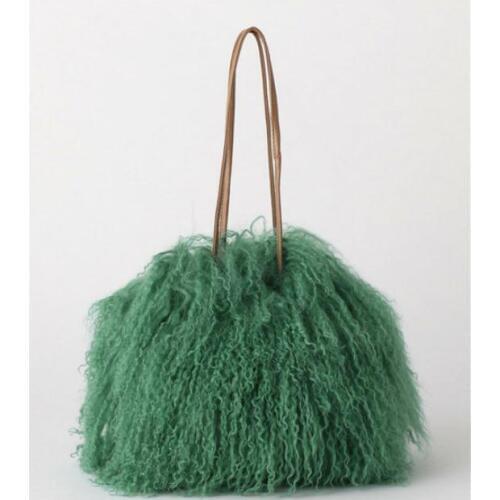 Luxury Women Bags Women Messenger Bags Wool Whole Fur Real Curly Crossbody Bags For Women Plush Chain Shoulder Bags Handmuff