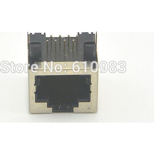 50 pcs/lot RJ45 Socket 8Pin PCB Mounting Network Adapter RJ45 Connector For Ethernet Network Data Transfer