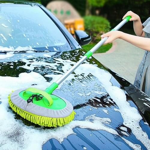 Car chenille telescopic car wash mops car cleaning sponge cleaning gloves tools