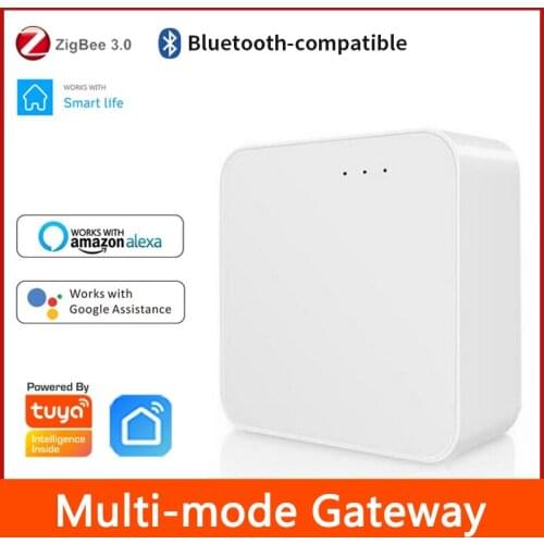 Tuya Multi-mode WiFi Gateway Zigbee Tuya/smart Life APP Remote Control Intelligent Linkage Home Hub Work With Alexa Google Home