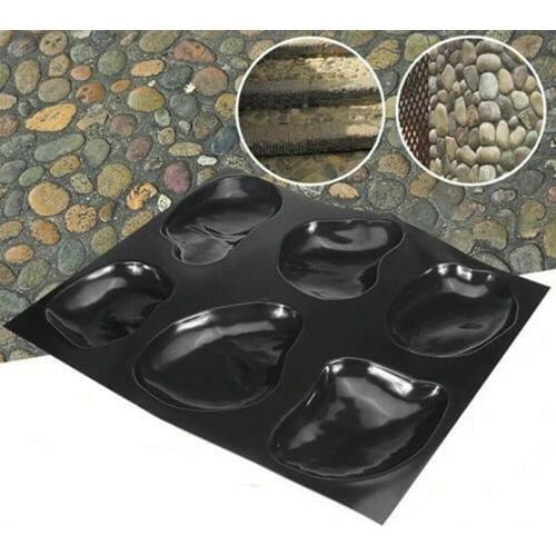 Casts Master Pebbles Concrete Mold Step Stones Plaster Mold Cobblestones Mould Plastic PI669
