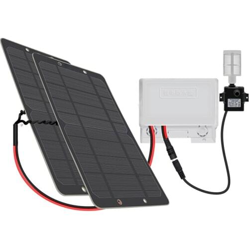 5V 12V 5W 10W Solar Panel Charger with USB and DC Output Charge for Mobile Phones Car Automotive Motorcycle Boat 12V Battery