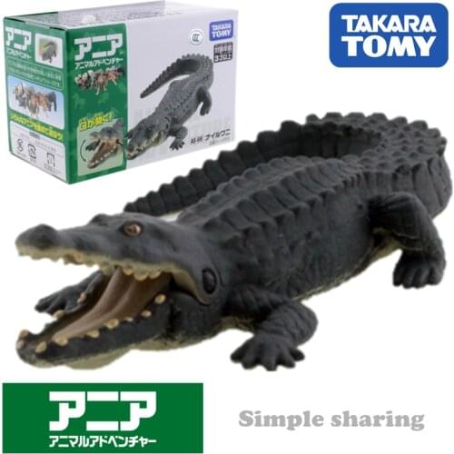 Takara Tomy Tomica Ania Animal Adventure Nile Crocodile As 08 Diecast Resin Mould Hot Pop Baby Toys Funny Magic Kids Dolls