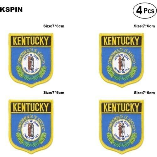 U.S.A Kentucky Shiled Shape flag patches national flag patches for Cothing DIY Decoration PT0051-S