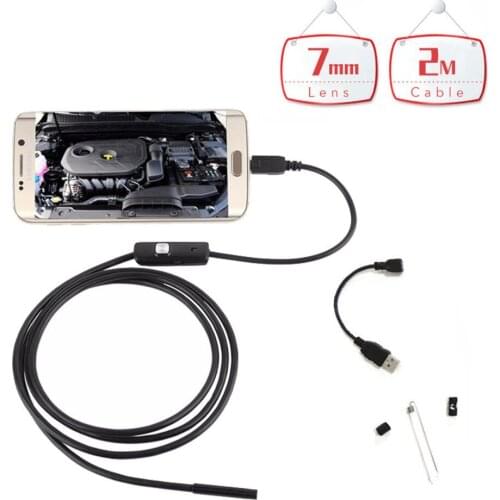 USB Pipe Endoscope 7mm Android Mobile Phone Waterproof Endoscope 130 Adjustable Lamp Wired Endoscope L1
