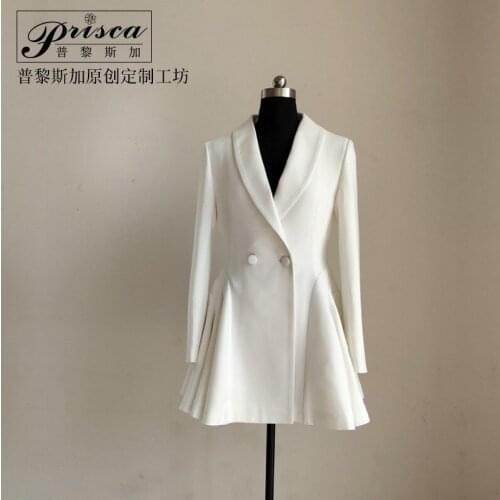 2020 new womens coat temperament foreign style Blazer French minority dress spring and autumn suit dress