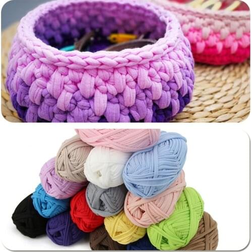 100g Cotton Handbag Yarn Carpet Knitting HandCrafts Wool Weave Thread Knitted Scarf Chunky Scarf Crochet DIY Yarn Doll Colours
