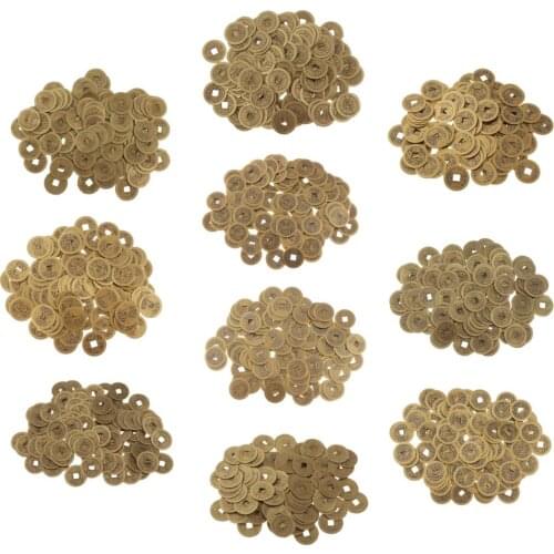 100pcs Qing Dynasty Emperor Chinese Lucky Coins Artificial Office Decor