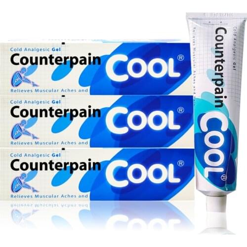 3PCS Plus120G Counterpain Cool Pain Relief Cream Original Thailand Analgesic Ointment For Muscle And Articulares Medical Plaster