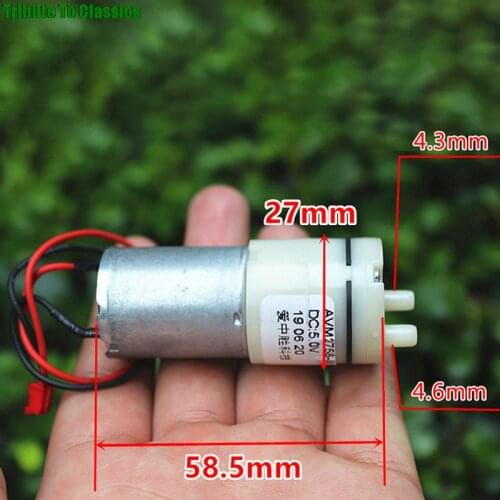 370 Air Vacuum Pump Air Motor Pump with Carbon Brush Large Flow Oxygen Pump 1PC