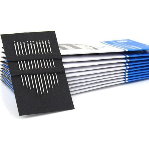 12 pieces of stainless steel automatic threading needle stitch hand household household appliances 36mm 38mm 42mm sewing needle