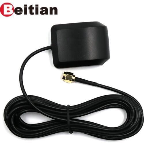 BEITIAN,external GPS GLONASS High-precision active patch ceramic antenna,GNSS antenna,SMA Straight connector,BN-142AJ