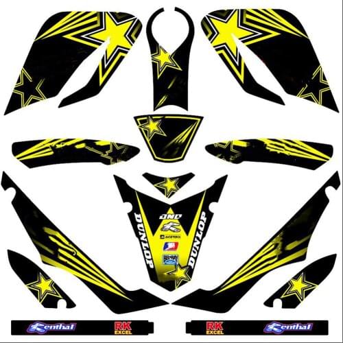 Free Customized Motorcycle full set of 3M graphics stickers decals For Yamaha XT250X 2006 2007 2008 2009 2010 2011-2016 XT250 X