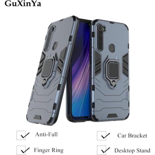 Phone Cases Redmi Note 8T Case Luxury Armor Magnetic Ring Cover For Xiaomi Redmi Note 8T Capa Redmi Note 8T Fundas Coque 6.3"
