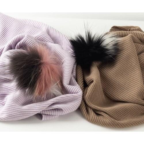 Childrens Soft With 5 Real triple color Pompom Newborn Warm Blanket Toddler Infant Travel Ribbed Baby Quilt Bedding Sleepsack