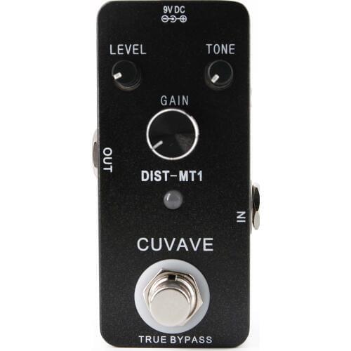 CUVAVE DIST-MT1 Heavy Metal Distortion Guitar Effect Pedal True Bypass Effects Stompbox Strong Bass and Clear Dry Distortion