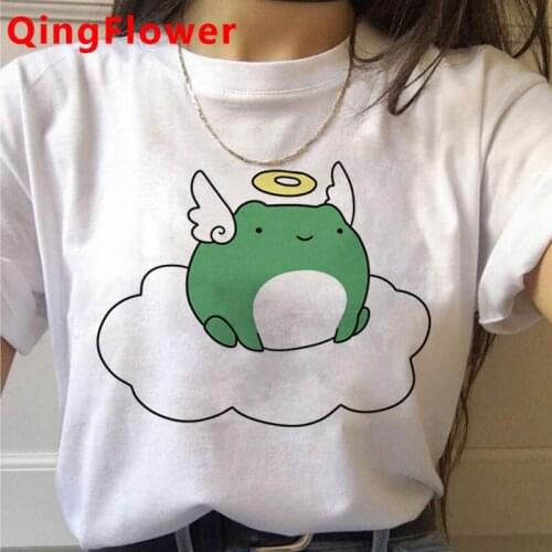 Kawaii Frog clothes summer top female harajuku casual harajuku kawaii grunge couple clothes t shirt top tees ulzzang