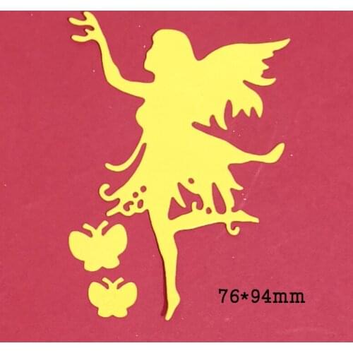 Metal cutting dies fairy with butterfly 2021 new craft cut die Scrapbooking craft paper knife mould blade punch stencils dies