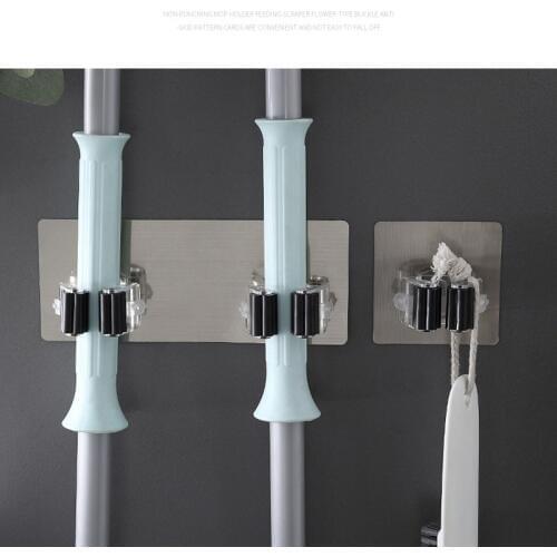 Wall Mounted Mop Organizer Holder Brush Broom Hanger Storage Rack Kitchen Tool Shoe Hanger New
