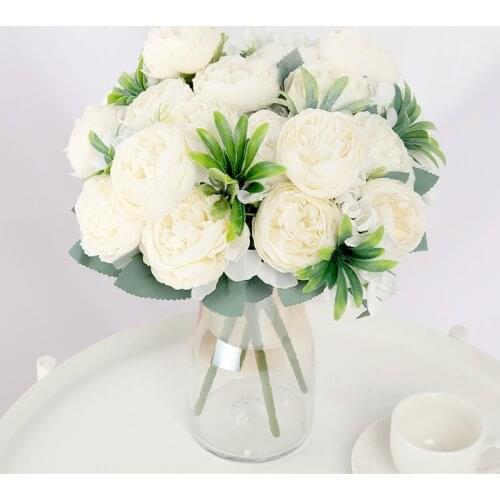 5 heads Persian Rose Artifical Flower Small Flower Bouquet Home Living Room Decoration Wedding Party Decor Flower Supplier