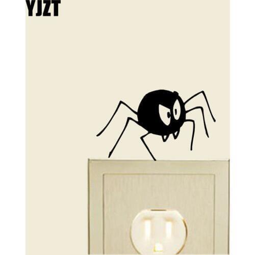 Unhappy Spider Cartoon Artistic Applied Wall Decal Decor Vinyl Switch Sticker Animal 8SS-0528