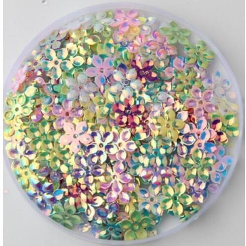 New Arrival 10mm Plum Blossom Flower Cup Loose Sequin Paillette Sewing,Wedding Craft,Women DIY Garment Accessory SFF101