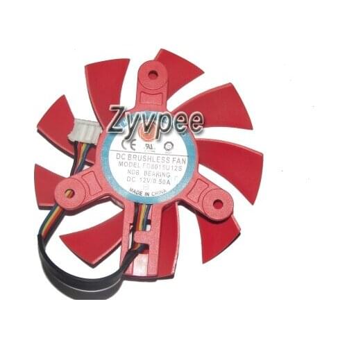 FD8015U12S 12V 0.5A 4Wires Replacement HD7770 Cooler Fan