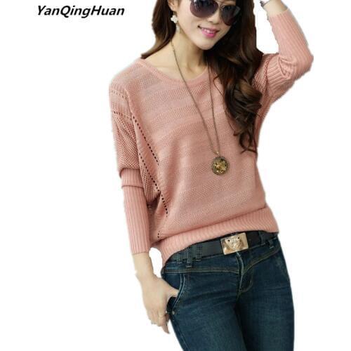 Autumn Cashmere O-neck Knitted Sweaters Female Hollow Out Loose Pullovers Pull Femme 2018 New Fashion Women Pullover Sweaters