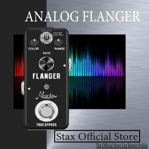 Rowin LEF-312 Guitar Flanger Pedal Vintage Analoy Flanger Effect Pedals For Electric Guitar