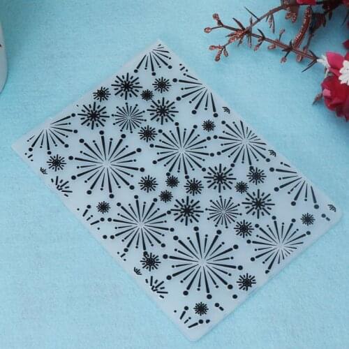 Plastic Embossing Folder Template For DIY Scrapbook Photo Album Card Paper Craft Christmas Snowflake E56C