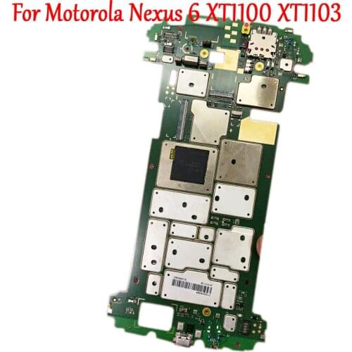 Tested Full Work Original Unlock Motherboard Logic Circuit Electronic Panel For Motorola Google Nexus 6 XT1100 XT1103