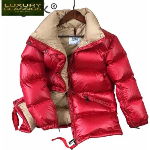 Down 2021 Jacket Womens 90% White Duck Down Jackets Fashion Winter Short Coats Casual Abrigos Mujer Outwear Hiver Y1802