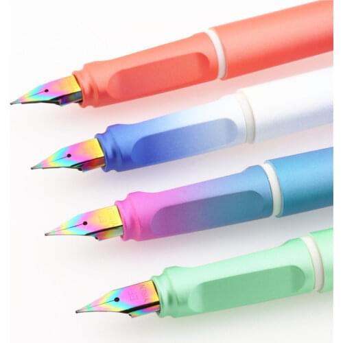 New Listing High Quality 6065 Round shape School Supplies Student Office Stationary Colors Nib Fountain Pen Ink