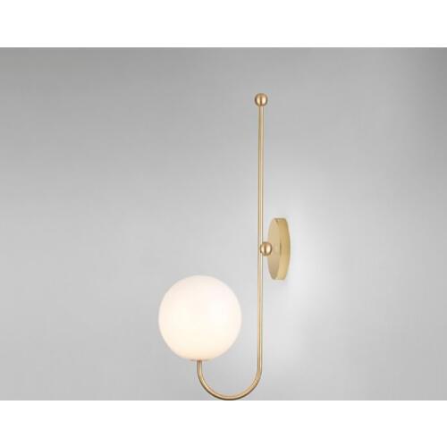 Northern Europe Creative Glass Ball Hotel Prototype Room Wall Lamp Living Room Art Machine Head Bedroom The Study Led Wall Light