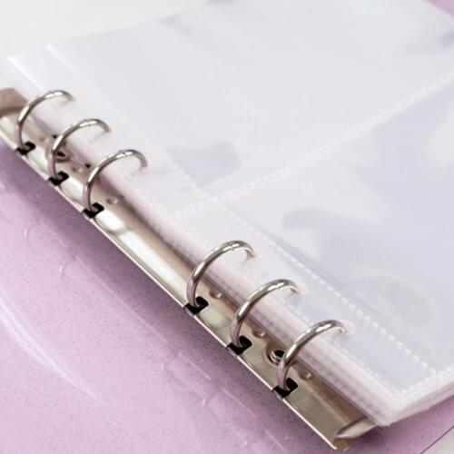 10Pcs 3/5Inch Photocard Binder Album Pages Transparent Scrapbook For Photos Kpop Binder Collect Book Portable Name Card Holder