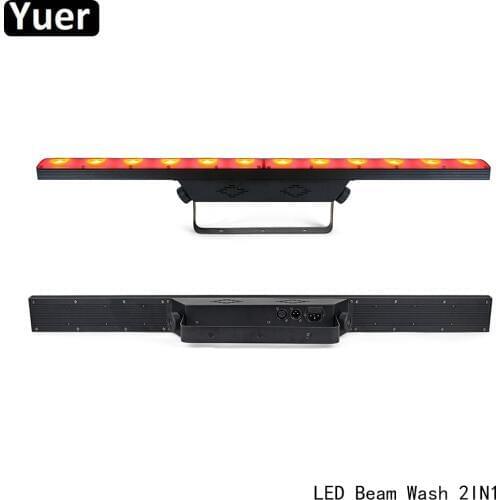 New LED Bar 12X3W LED 72pcs RGB 3IN1 SMD Beam Wash 2IN1 Wall Washer Light DMX512 DJ Disco Light Party Club Stage Effect Light